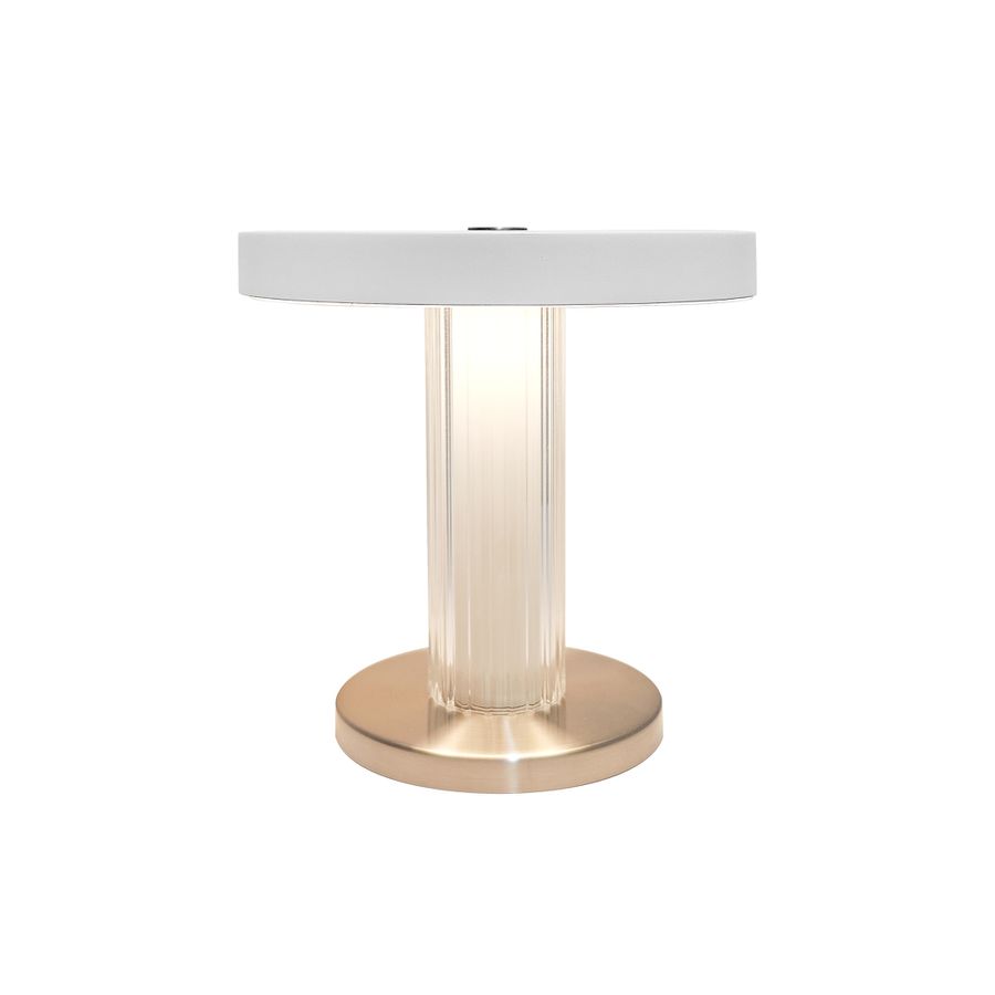 Akku Tischleuchte Trezzi Weiss - LED-Modul, 4W, 3000K, 225Lm, IP20