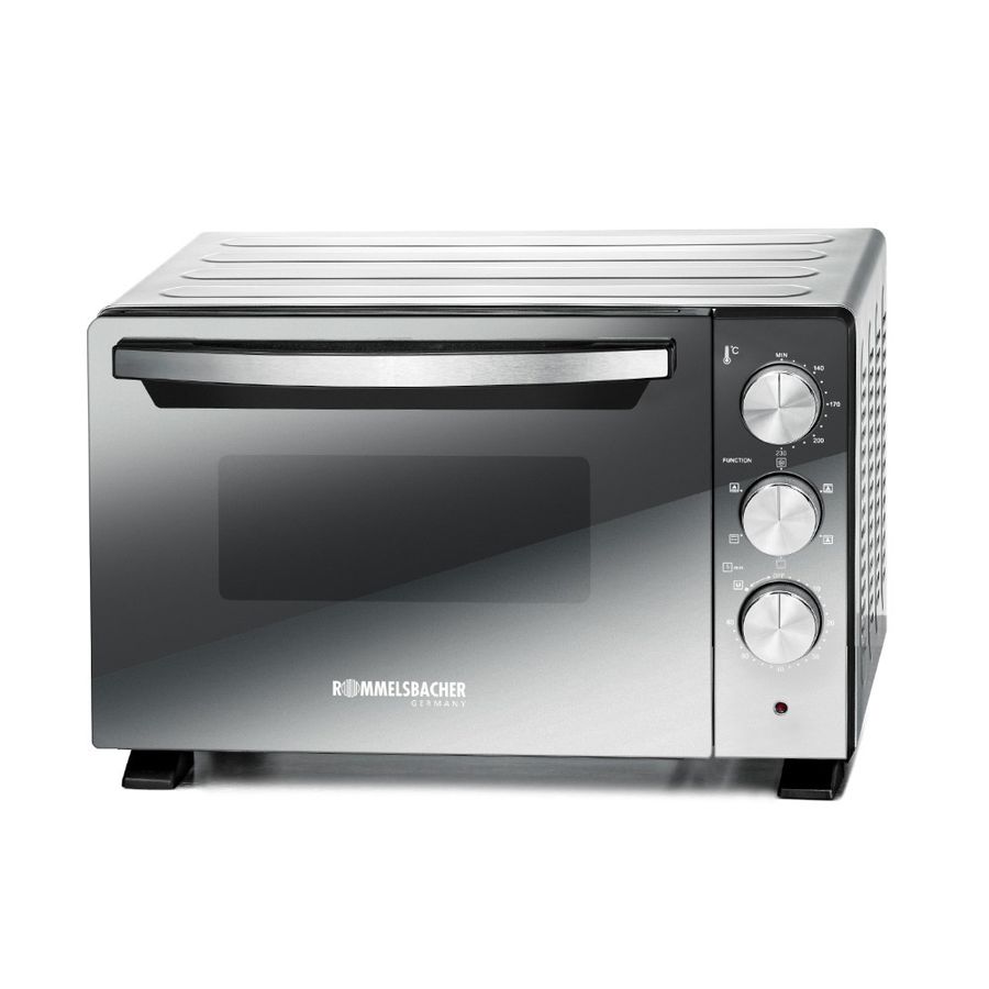 Back & Grill Ofen mit Drehspiess & Umluft - Back & Grill Ofen mit Drehspiess & Umluft 230V, 1380W, schwarz/silber