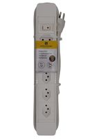 Steckdosenleiste PRINCIPIO 3xH/3xV Magnet - 6x T13 (3x horizontal / 3x vertikal), 2.0m Kabellänge, Schalter, weiss