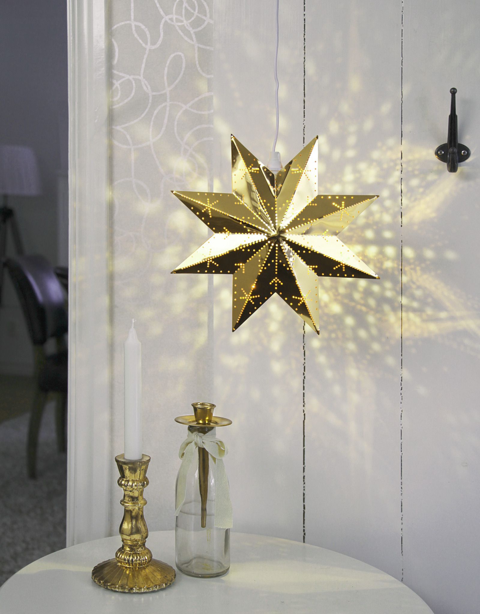 Metallstern Classic - Kupfer, 28x28cm, E14, Indoor