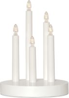 Kerzenleuchter DORIS - IP20, Weiss, Warmweiss