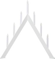 Kerzenleuchter Arrow - IP20, Weiss, Warmweiss