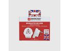 Country World to UK USB - Out: UK, 1xUSB-A, In: CH, IT, BRA, UK, USA/Japan, 2-Pol EU, AUS/China
