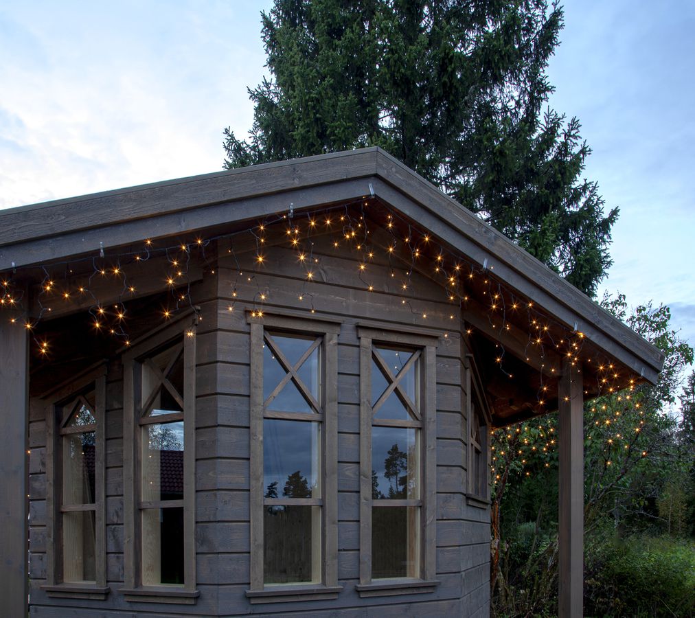 Icicle Lights Shiny - IP44, Warmweiss, 960 LED's, 2390.00 cm