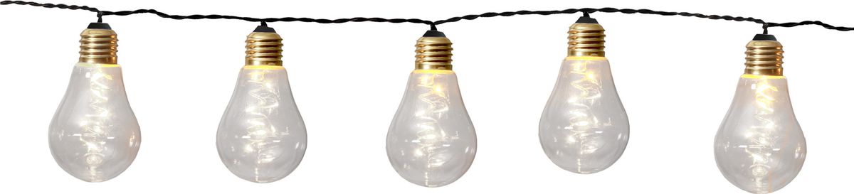 Lichterkette Glow Netzbetrieben - IP44, Warmweiss, 10 LED's, 360cm