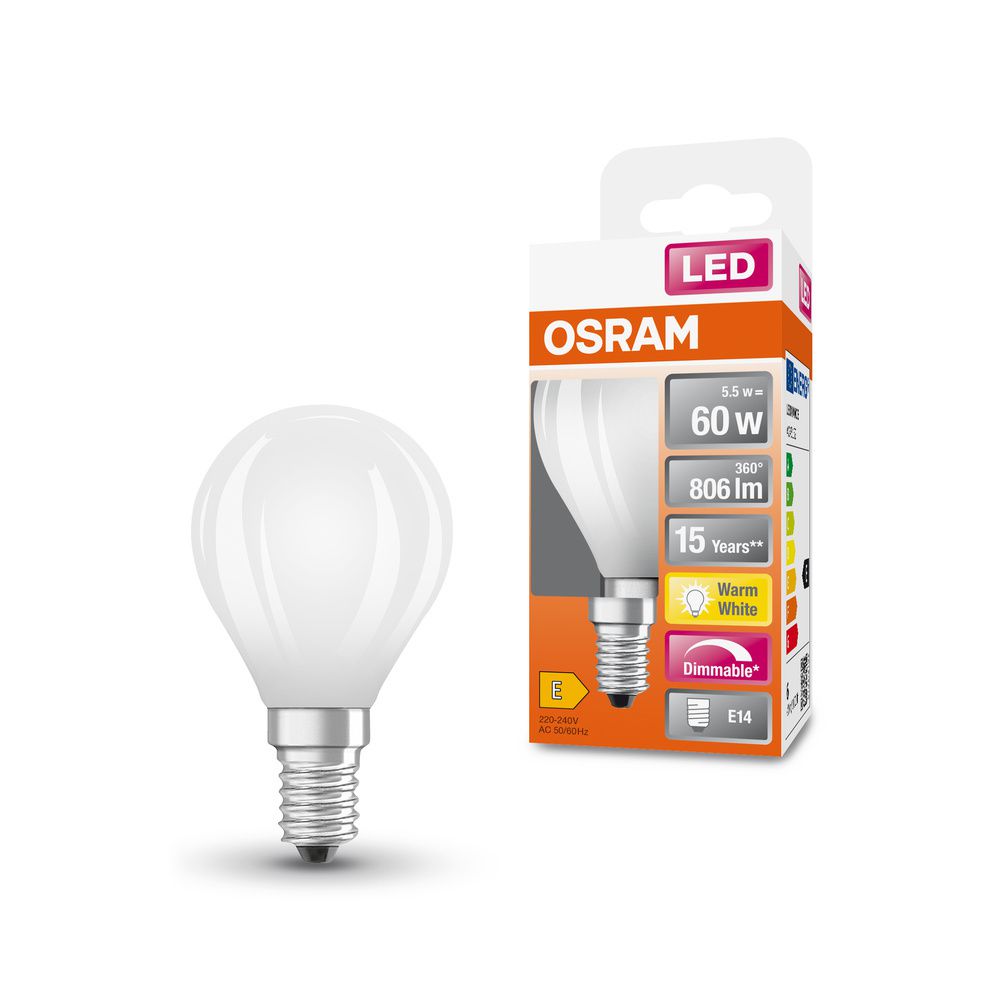 LED Retrofit CLASSIC P DIM - E14, 806Lm, 2700K, 5.5W, 230V