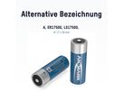 Lithium-Thionylchlorid Batterie ER17500 / A - 3.6V, 3600mAh