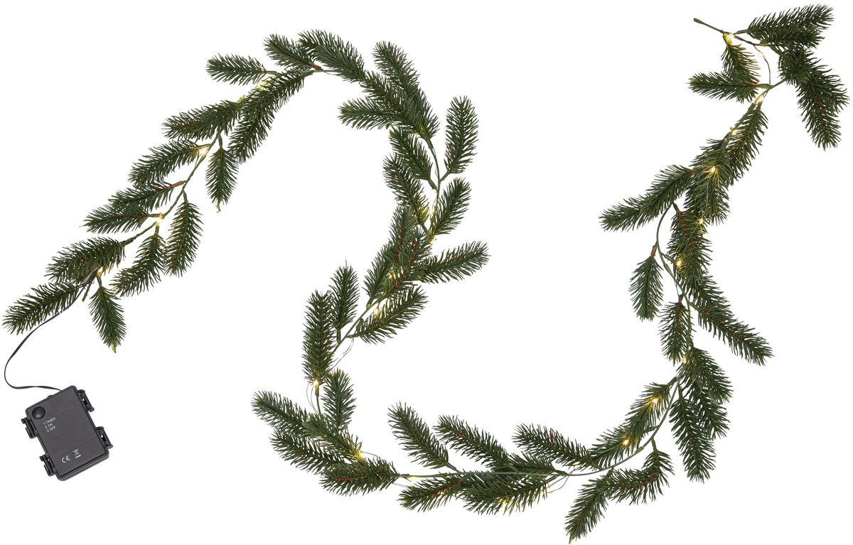 Girlande Erna - IP20, Warmweiss,Grün