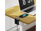 Mini Desktop Charger USB A+C PD20W Schwarz - mit ausziehbarem USB-C Kabel