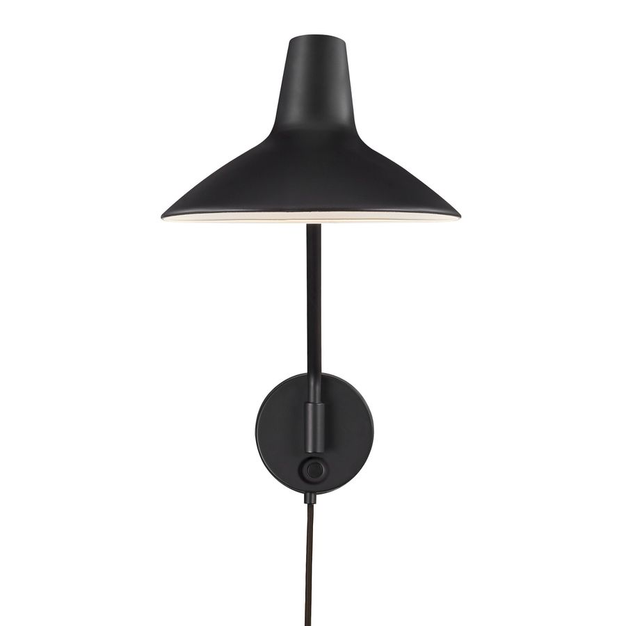 Darci, Wandleuchte, Schwarz - IP20, E14