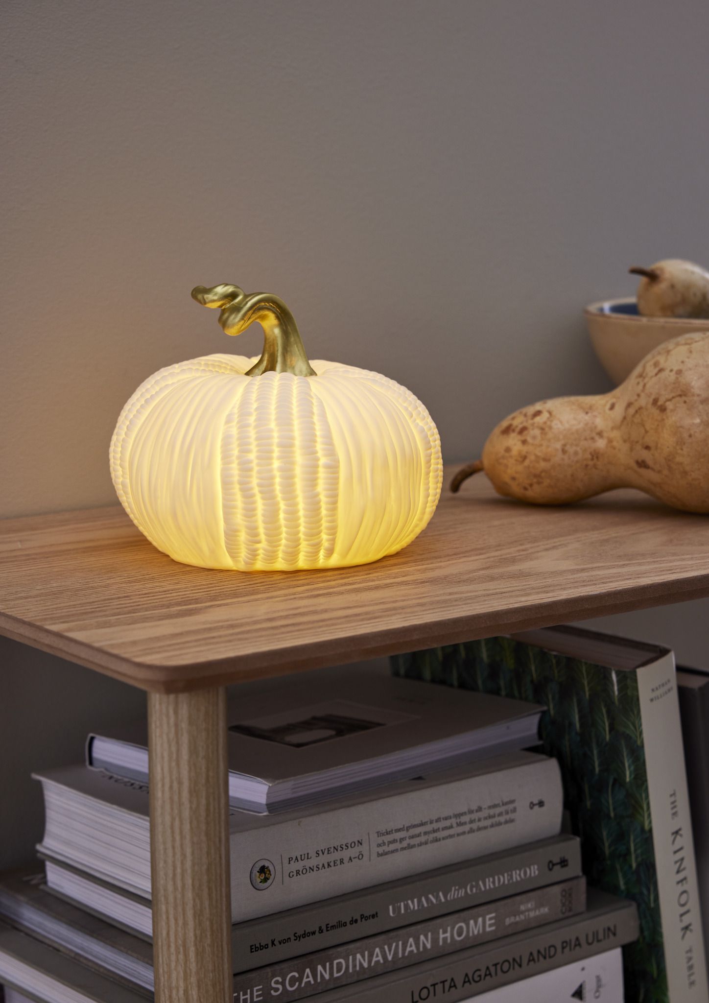 TIsch Decoration Pumpkin - Indoor, Warmweiss, Weiss