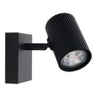 1er Spot Wand-/Deckenleuchte  TINNIS  L: 13cm schwarz - IP20, GU10, Schwarz