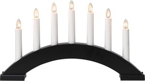 Kerzenleuchter Bea - IP20, Schwarz, Warmweiss