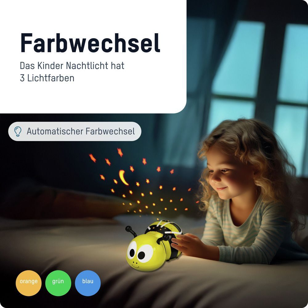 Sternenlicht Biene Mia - drei Lichtfarben