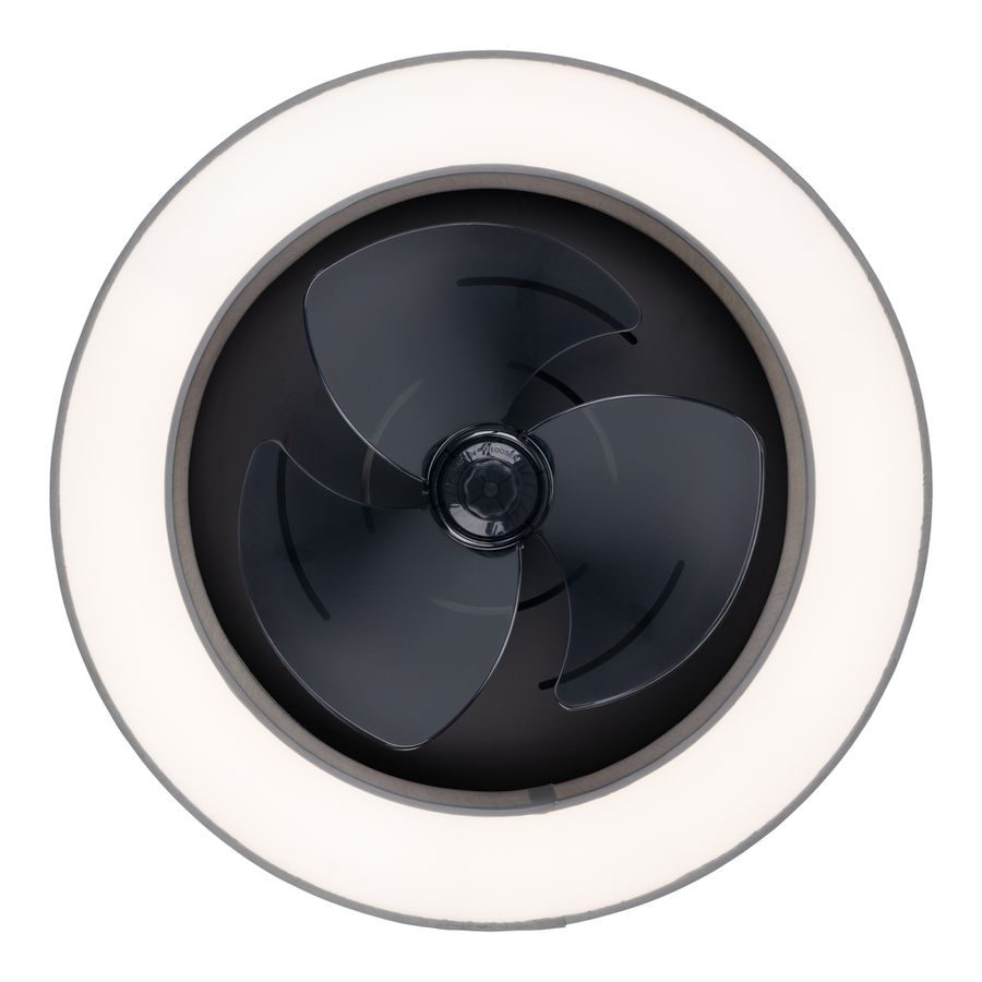 LED-CCT Deckenleuchte  VALENTO  inkl. Ventilator : 51cm grau - IP20, LED-Modul, Grau