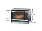 Kleinbackofen BG 1055/E - Kleinbackofen , Edelstahl/schwarz, 1050W