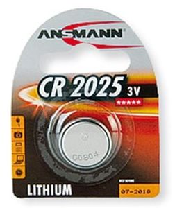 Lithium pile bouton CR2025 - 1er Blister