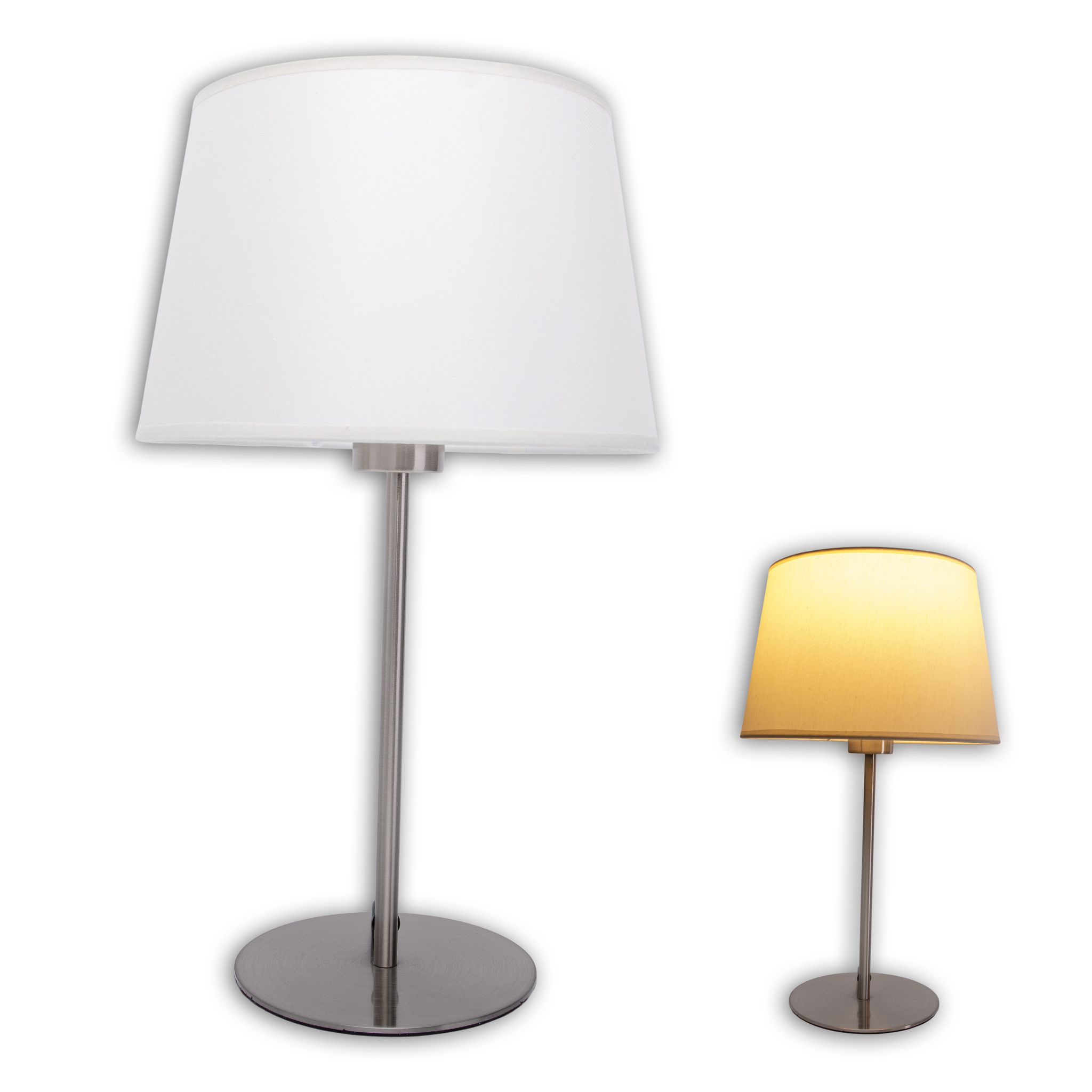Tischleuchte Bologna h: 45cm beige - E27, IP20