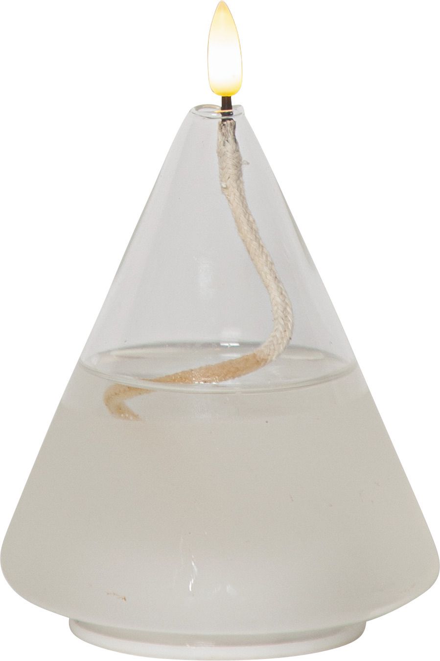 Laterne Flamme Float - Indoor, Transparent, 15.5 cm höhe, Timerfunktion