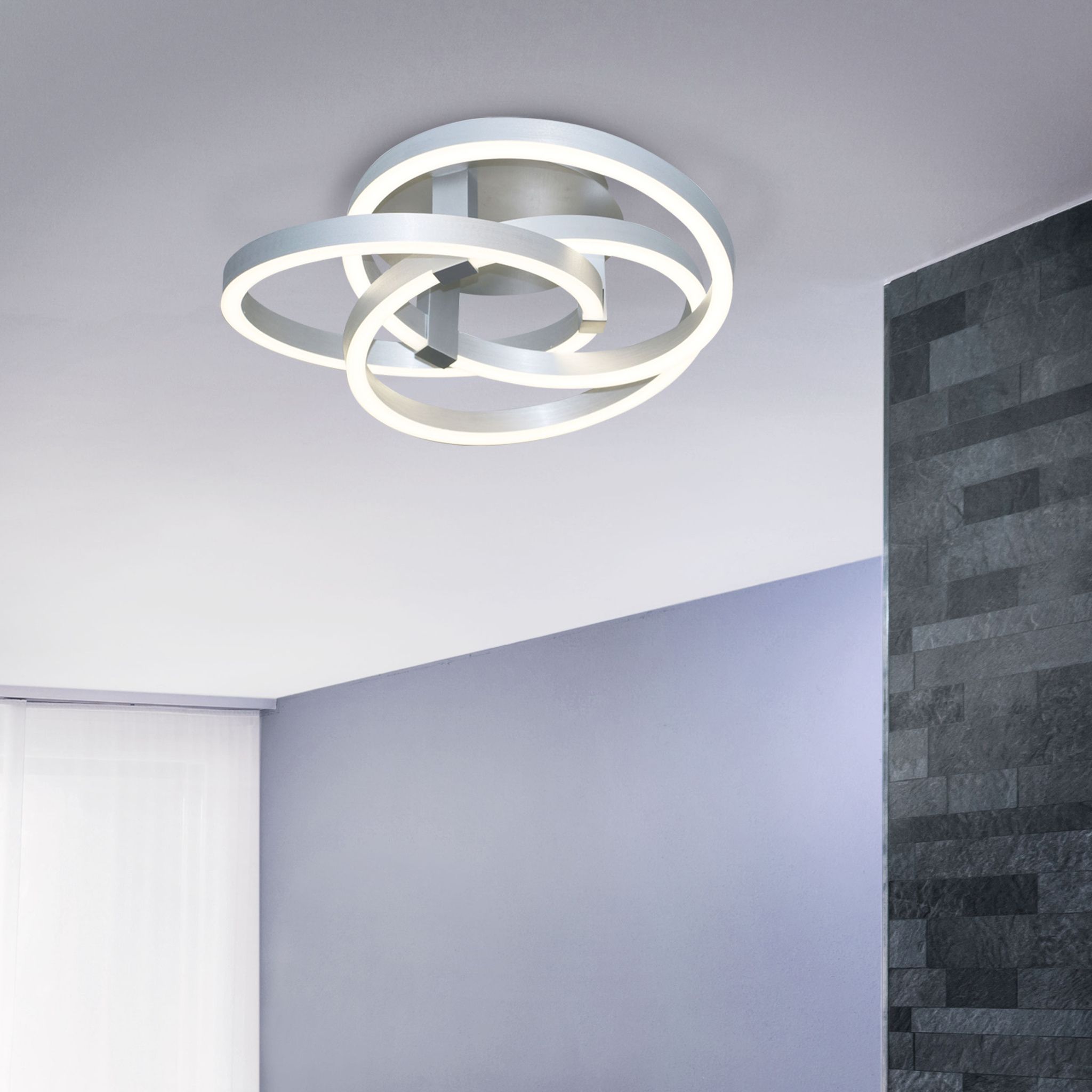 Smart Home LED Deckenleuchte Divora d: 70cm - LED fest verbaut, 2700-6500K, warm-kaltweiss