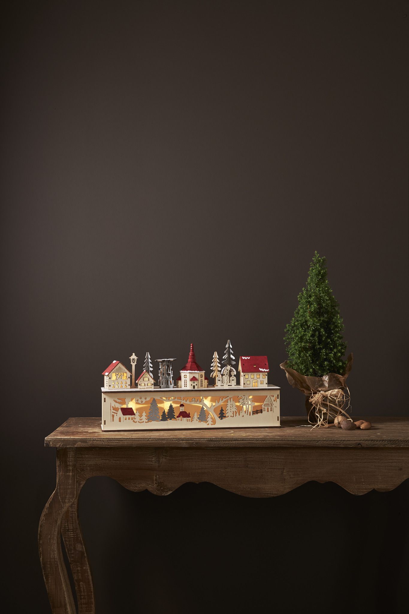 Kerzenleuchter Rosenheim - IP20, Nature, Warmweiss