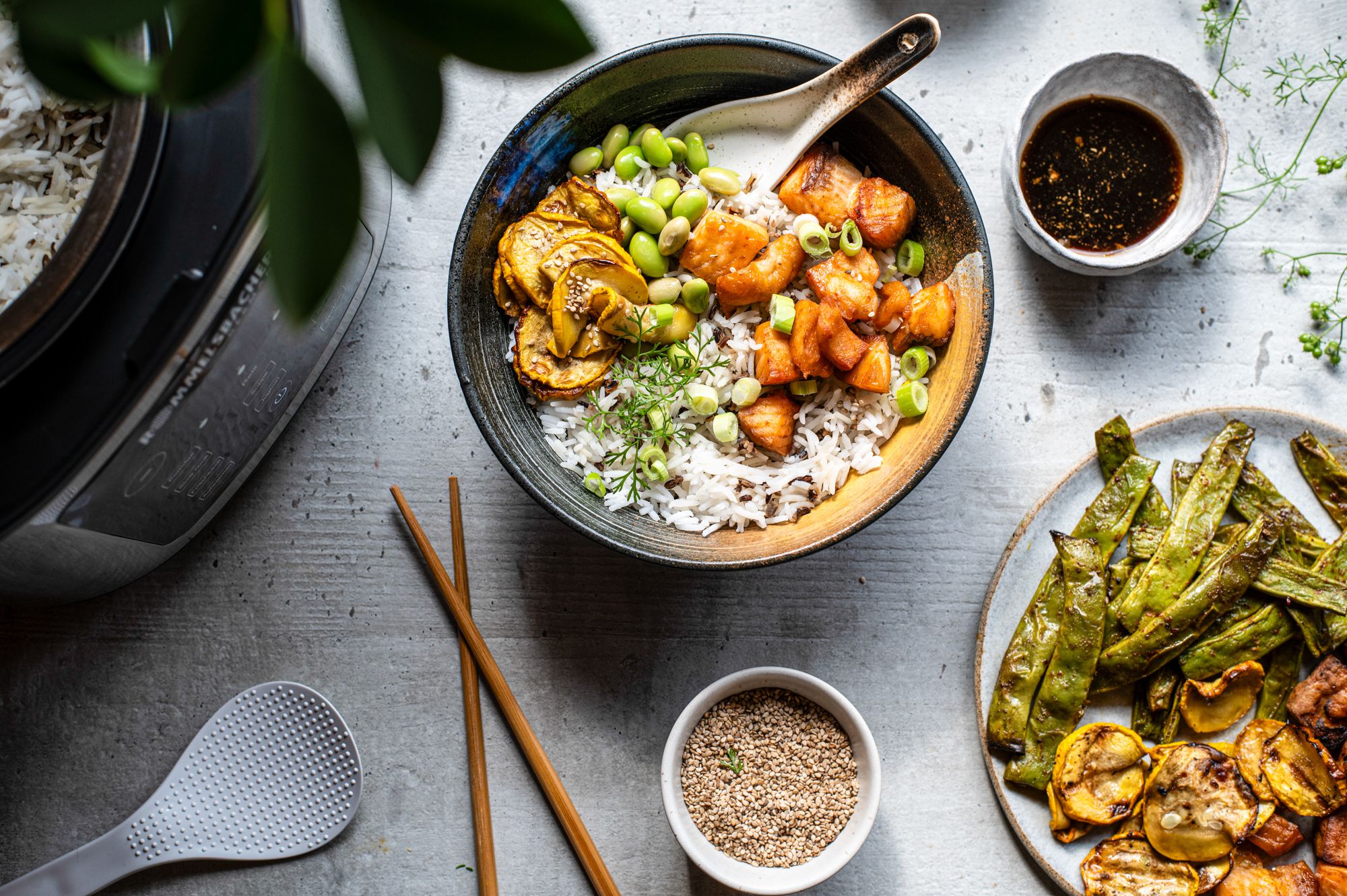 MULTI REISKOCHER MRK 950 - Multireiskocher, Edelstahl/schwarz, 860W