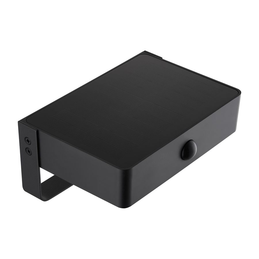 Solar-Wandleuchte Saulio  Schwarz - LED Modul, 4.5W, IP44