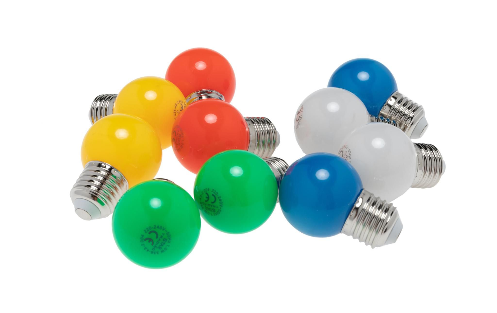 LED Leuchtmittel E27 G45 Outdoor Lighting - E27 10er Set