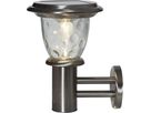 Solar Wandlaterne Pireus - Rostfreier Stahl, Lichtfarbe Warmweiss