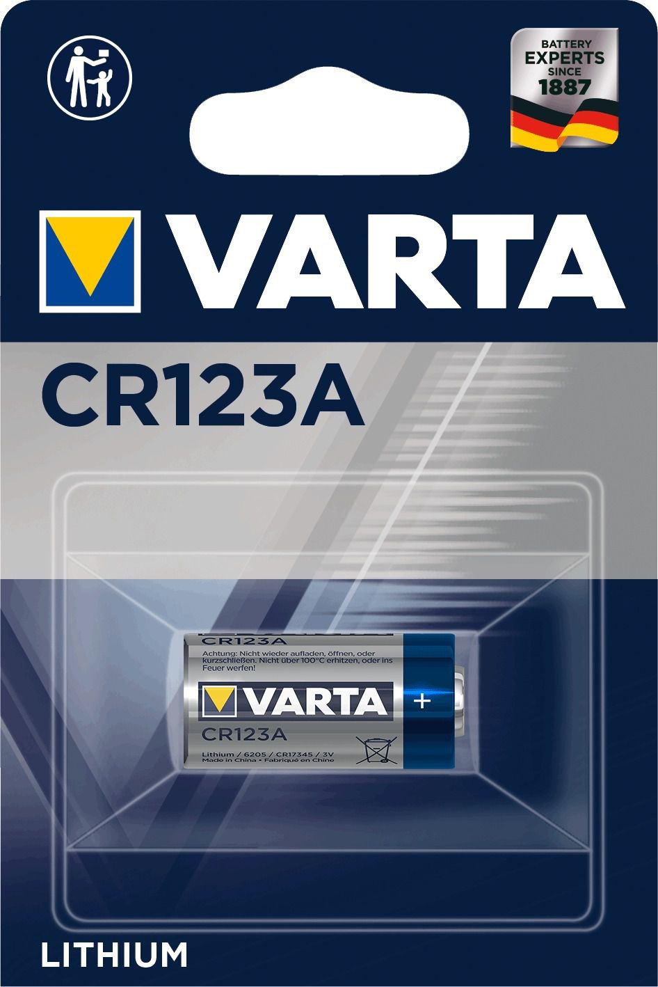 Professional Lithium CR123A - 1er Blister