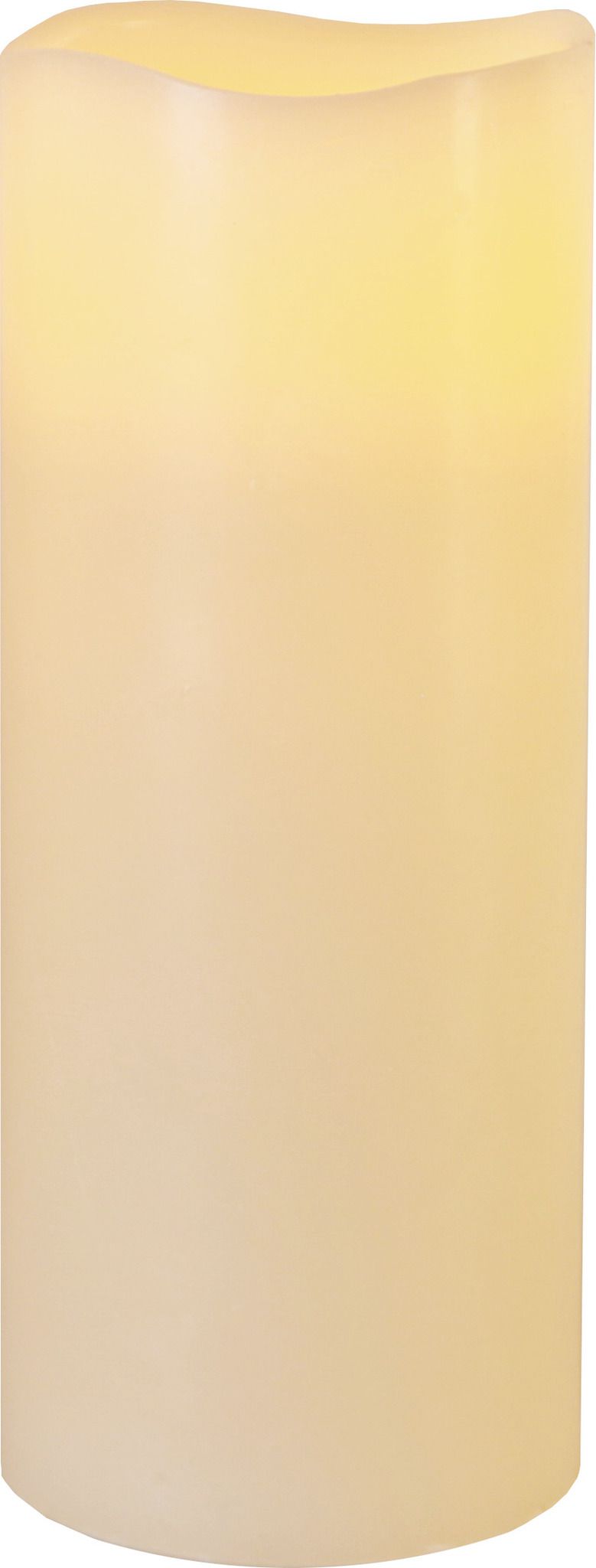 LED Pillar Kerze Big - Indoor, Elfenbein, 25cm Höhe, Timerfunktion