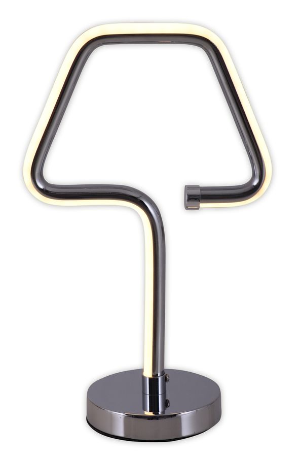 LED Tischleuchte Loop Line h: 30cm chrom - LED fest verbaut, 3000K, warmweiss