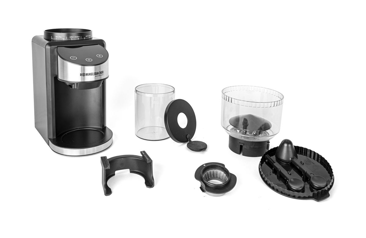 Kaffeemühle EKM 400 mit Kegelmahlwerk - Kaffeemühle mit Kegelmahlwerk , Schwarz/silber, 150W
