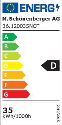 Barre lumineuse LED avec une seule batterie LEALED, 1200mm - 35W, 5200lm, 4000K, IP20, CRI>80, 120°, 3h Not, weiss, nicht dimmbar, L=1198mm, B=46mm, H=65mm