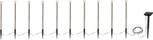 Solar Dekoration Bubbly 10-PIN - IP44, Warmweiss, Silber