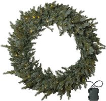 Kranz GREYLAND - IP44, Warmweiss, Grün