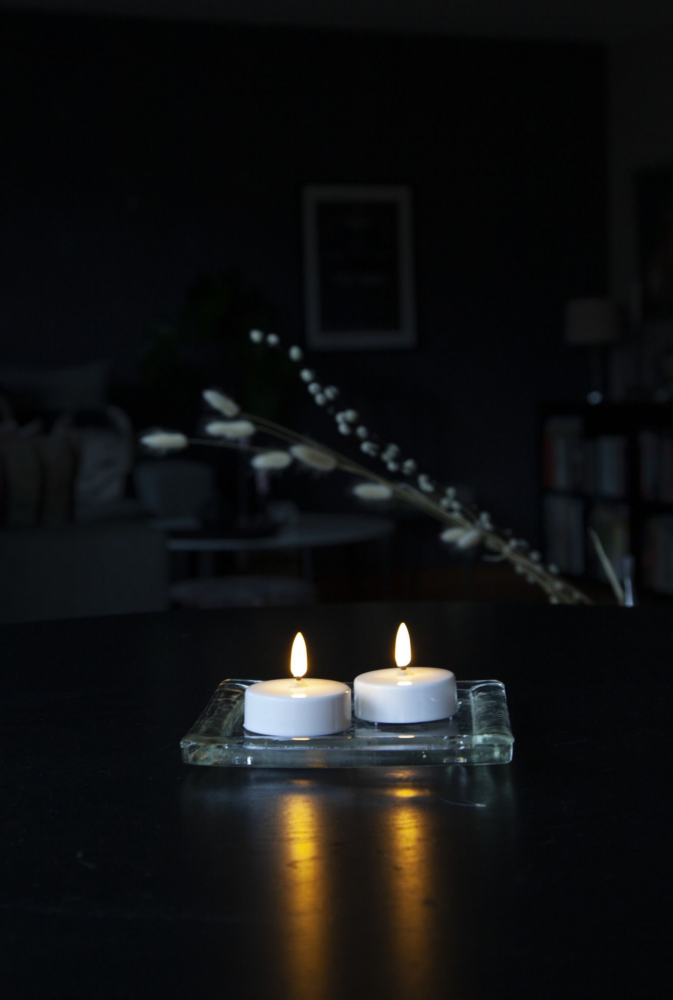LED Teelicht 2 Pack Flamme - Indoor, Weiss, 5.5cm, mit Timerfunktion