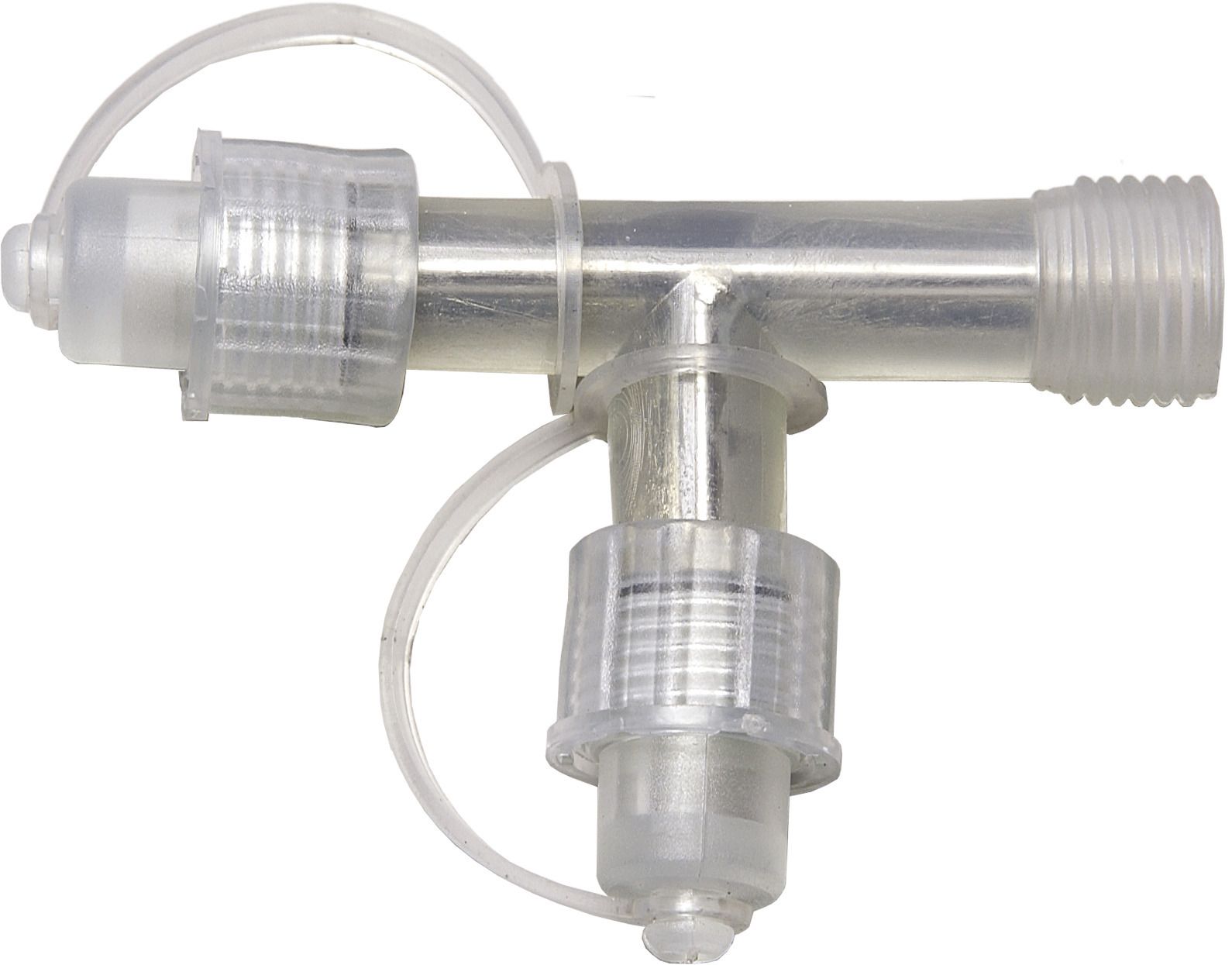 System LED/Expo Extra, T-Stück Verteiler - Transparent, mit 2 Schraubverbindungen