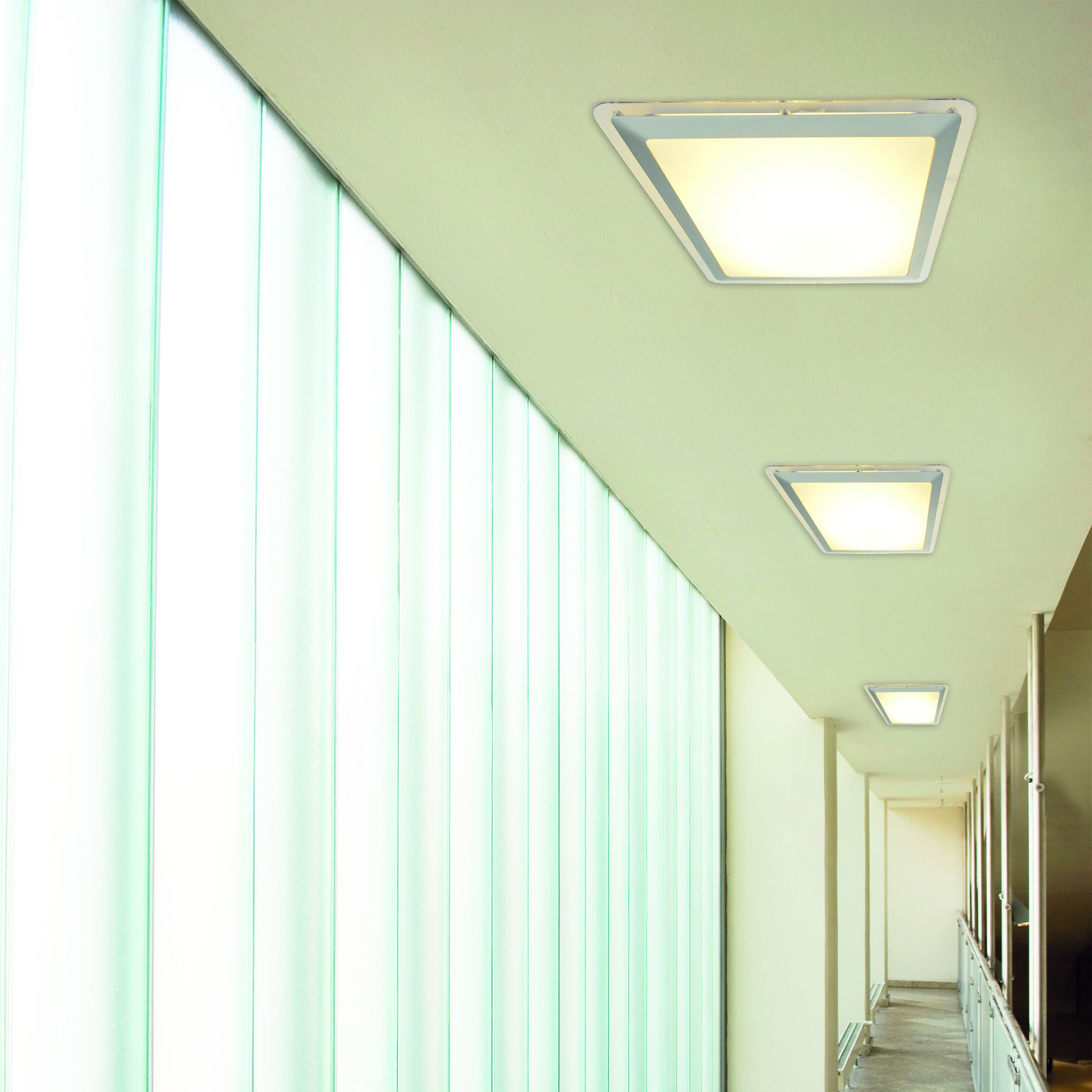 LED Deckenleuchte Bradfort d:33,5cm - LED fest verbaut, 3000K, warmweiss