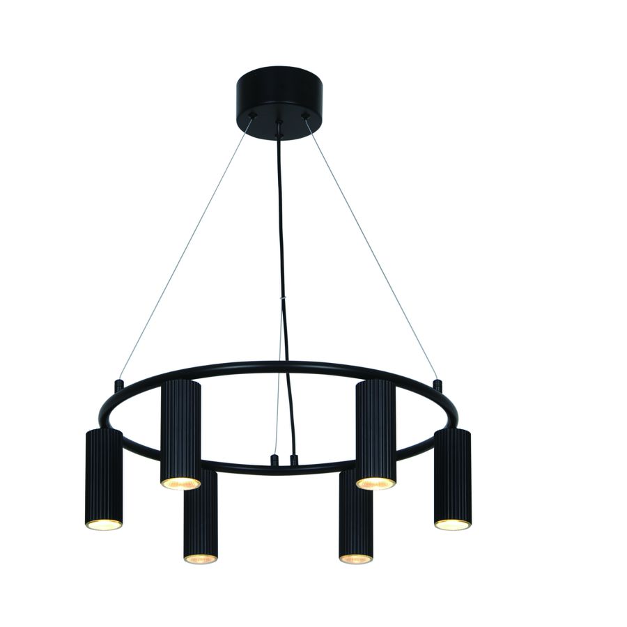 Pendelleuchte Vico chandelier Schwarz - 6x5W, GU10, IP20