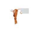 5m Seil geflochten mit integrieter LED Beleuchtung - 3xAA Batterie (exkl.), 50 LED`s, IP67, Farbe Orange, L= 500cm,  Zugkraft pro Meter 2.95KN/300KG