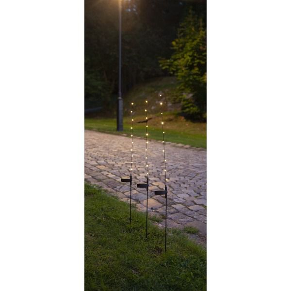 Solar Decoration Flexy - Schwarz, Lichtfarbe Warmweiss