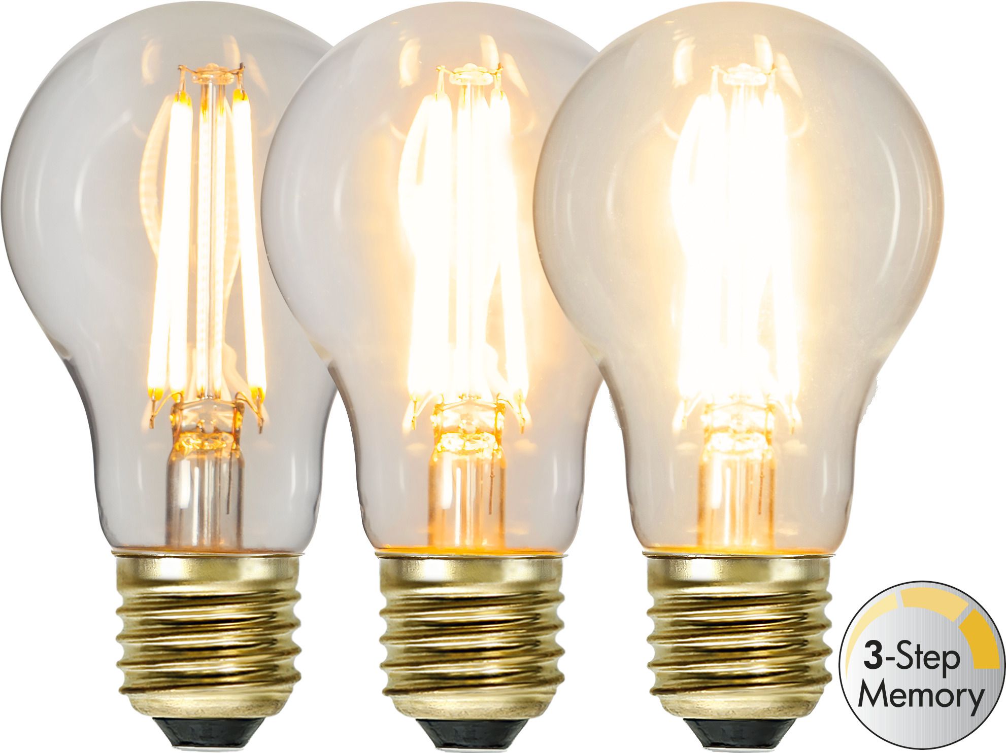 LED Leuchtmittel E27 A60 Soft Glow 3-step memory - E27, 700Lm, 6.5W, 230V