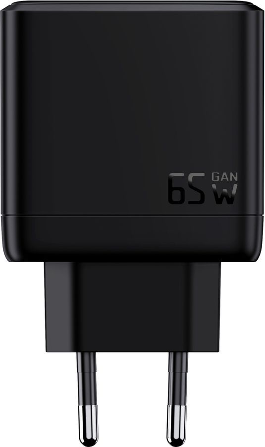 Fast Charger 65W GaN 3-Port - Out: USB-C1/C2: 65W PD, shared Max: 65W, USB-A: 60W, inkl. 1.0m 140W USB-C to C Kabel, schwarz