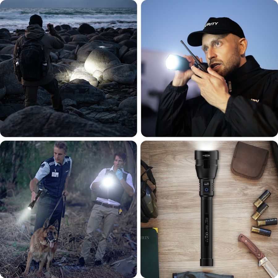 LED Taschenlampe T10000FR - 10000lm, 5h, 170m