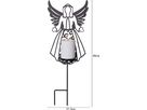 LED Memorial Kerze Flamme Deco - Indoor, Outdoor, Schwarz, 48.00 cm Höhe, Timerfunktion