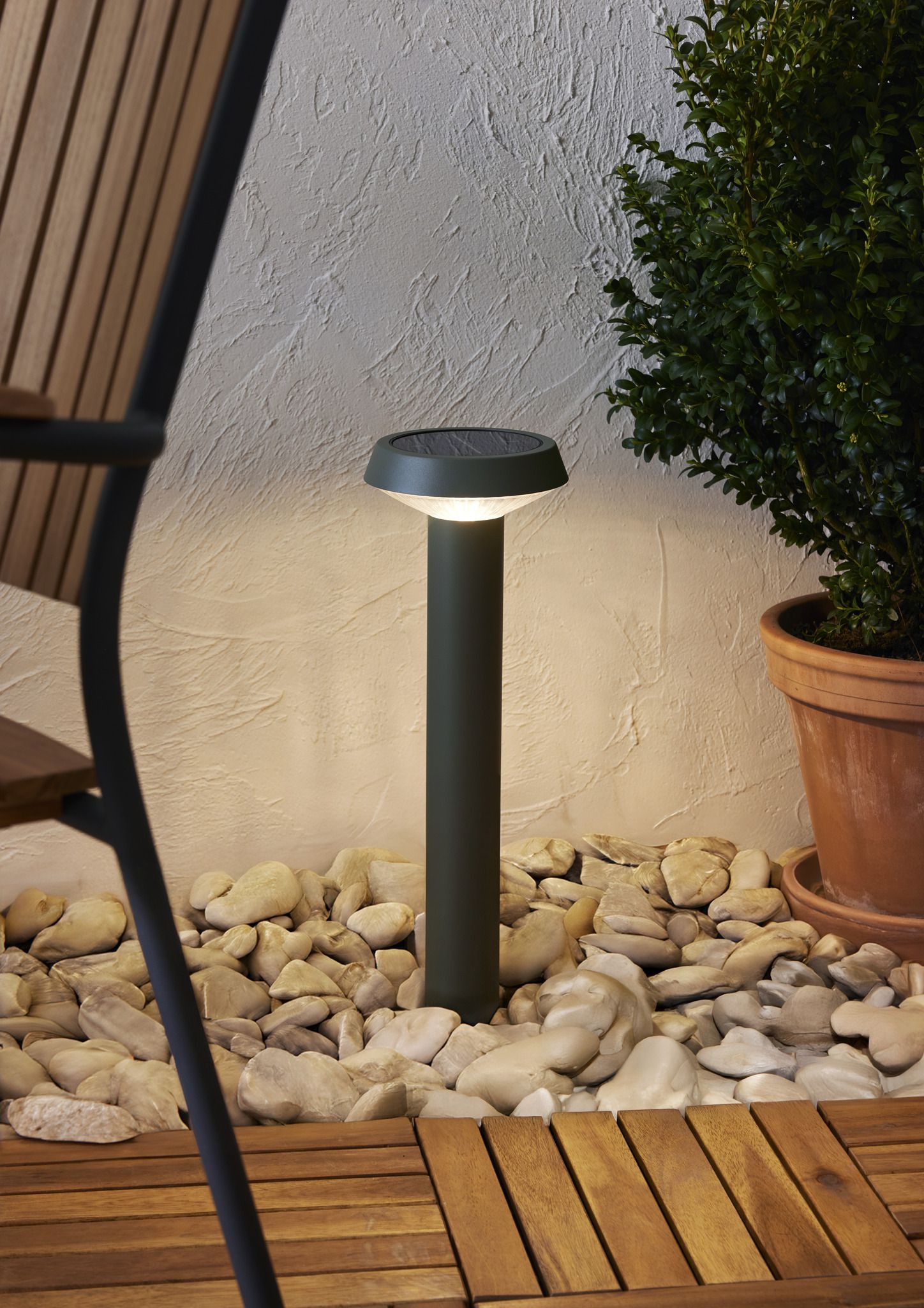 Solar Pollerleuchte Casa - Indoor, Outdoor, Warmweiss, Grün