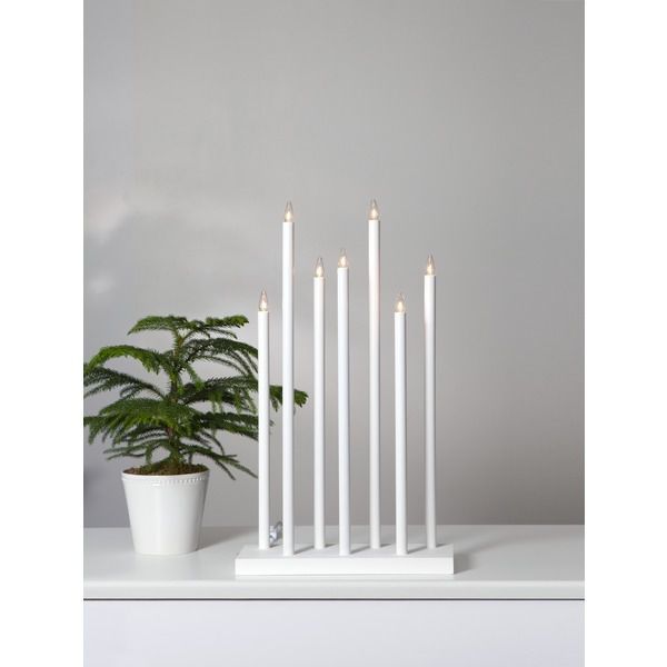 Kerzenständer Set Holy - IP20, Neutralweiss, 7 LED's