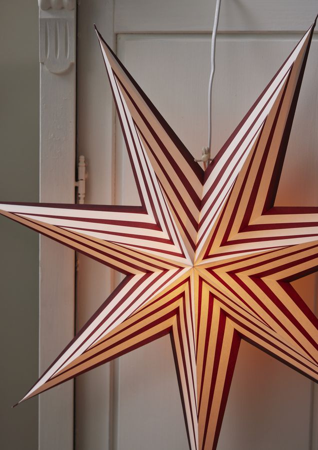 Paper Star Stripe - Indoor, , Weiss