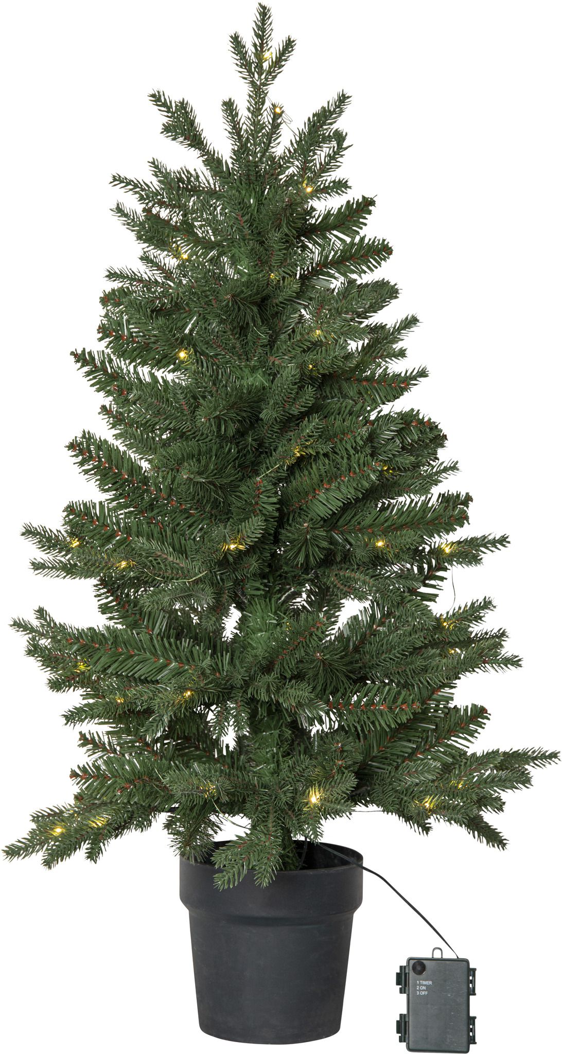 Künstlicher Weihnachtsbaum  Byske - grün, 40 LED's, 90cm Höhe